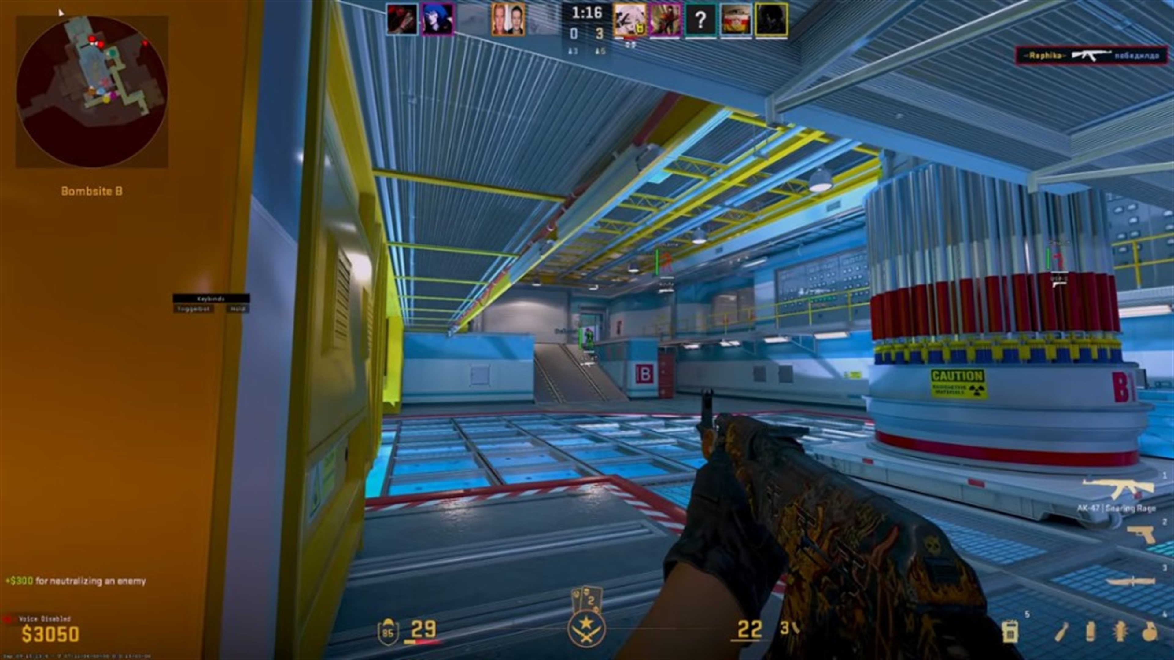 CS2 bombsite interior used as the FACEIT cheats forums hero